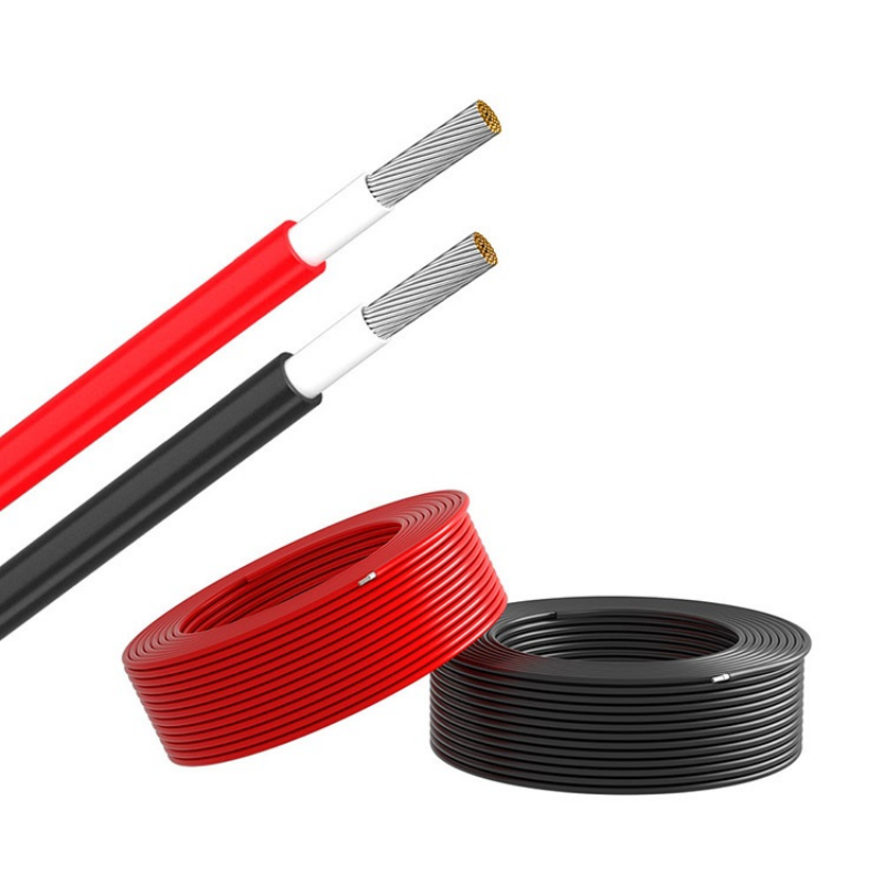 CCC Certified 1.5-16mm2 XLPO Insulated Flexible Tinned Copper DC Cable for PV Solar System