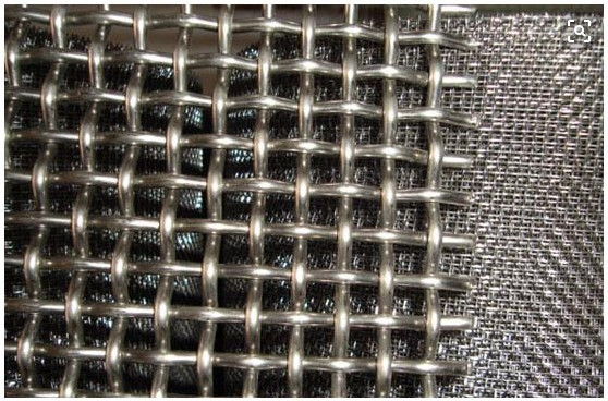 Industrial Crimped Woven Metal Mesh , Tensile Stainless Steel Mesh Screen