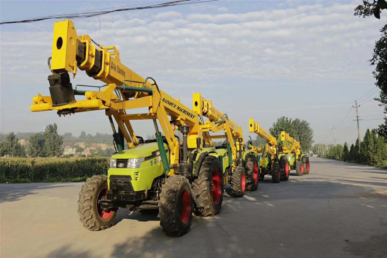 Multi Functional Telegraph Pole Erection Machine For Sub Contractor 100-2000MM