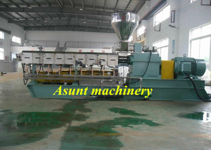 200-500Kg / H Master Batch Machine , High Speed Pp Pe Twin Screw Extruder