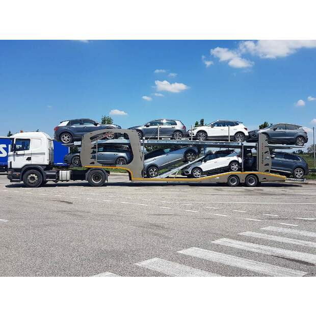 13600 mm+1300 mm length 2550mm width Extension2 AXLE CAR CARRIER SEMI-TRAILER