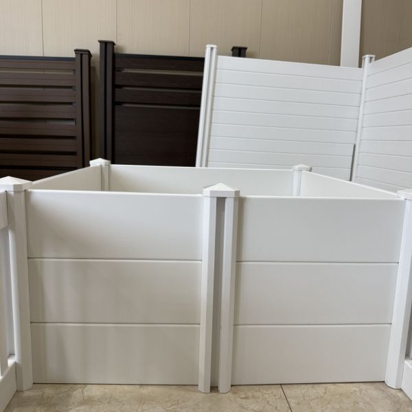 Quality UV Resistant White Planter Boxes Outdoor Rectangular Long Lifespan for sale