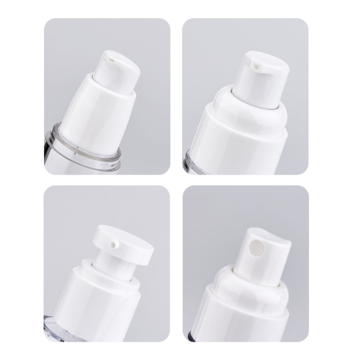 Skin Care PP Plastic Airless Lotion Pump Bottle 50ml Pumps Cosmetic Packaging