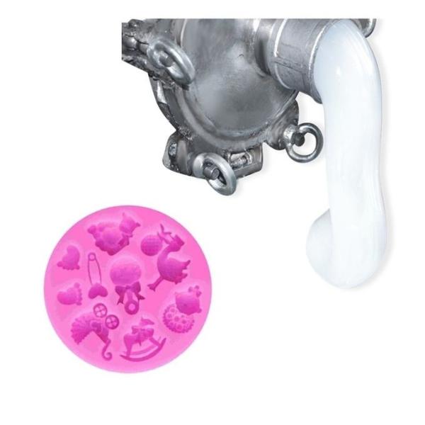 Solid Silicone Rubber Material , Liquid Molding Silicone For Clothes Fabric