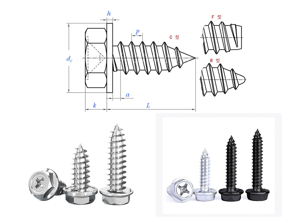 High Precision Cross Drive Screw ST3.5 Smooth Shank Screw Insulation