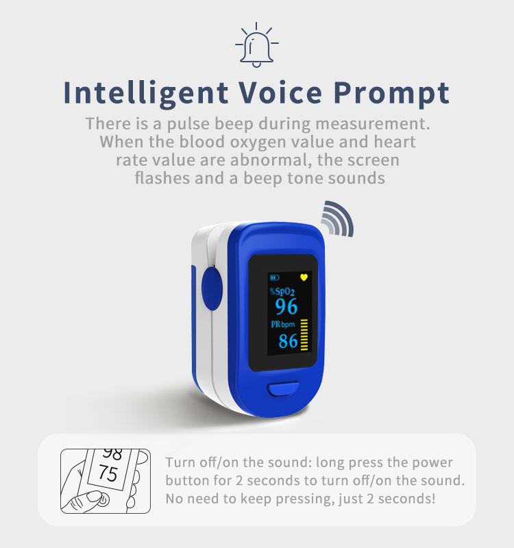 Smart Medical Accurate Finger Pulse Oximeter Wireless Blood Oxygen Monitor