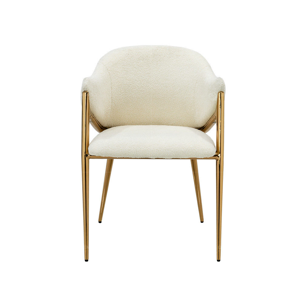 0.2m3 Gold Frame SS Dining Chairs For Sitting Room