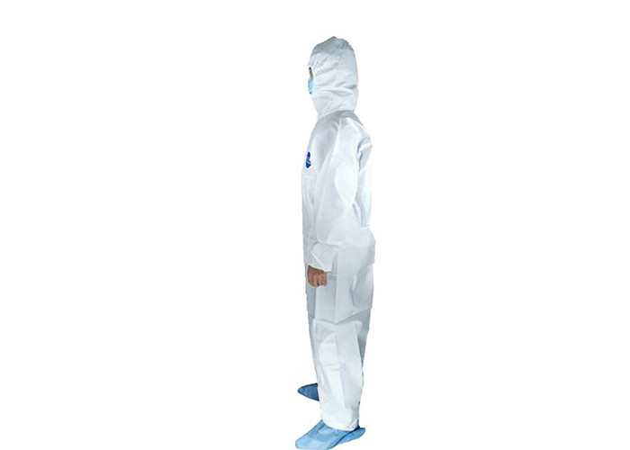 Disposable Medical Non-Woven Siamese Isolation Clothing PE Film Breathable Protective Film Isolation Clothing