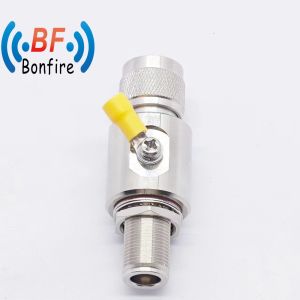 China N-F to 4.3-10-F Grey RF Lightning Surge Protector N to SMA Rpsma Dual Plug Cable Connector Surge Arrester 698-3800MHz on sale