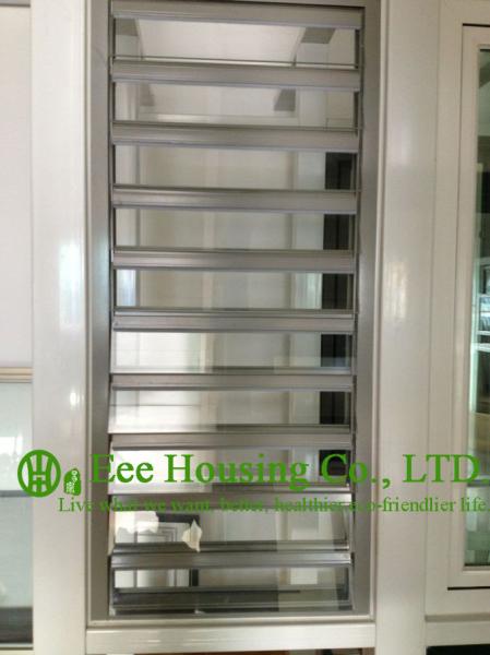 Hurricane-proof Aluminum Glass Louvered windows With Removable Screen,Jalousie