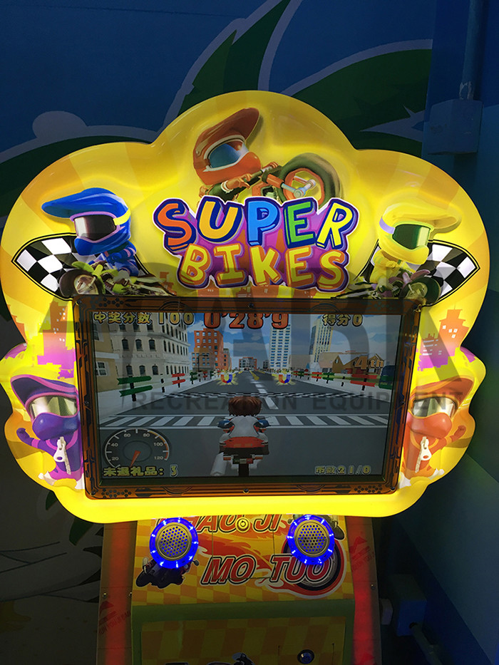 50W Racing Game Machine 6 View For Super Mall 17 Maps 7 Inch Display