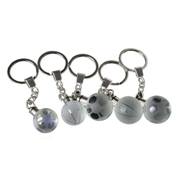Quality Glass Ball Amd Beads Keyring Custom Crystal Key Chain LED... for sale