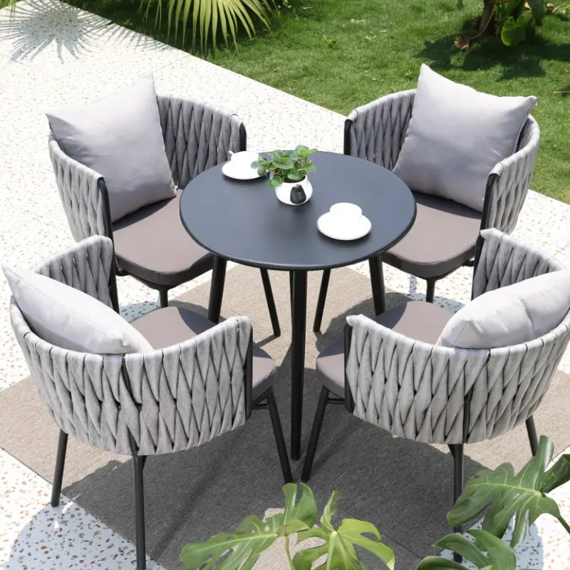 Nordic Style Outdoor Table And Chair Terrace Leisure Patio Table And Chairs
