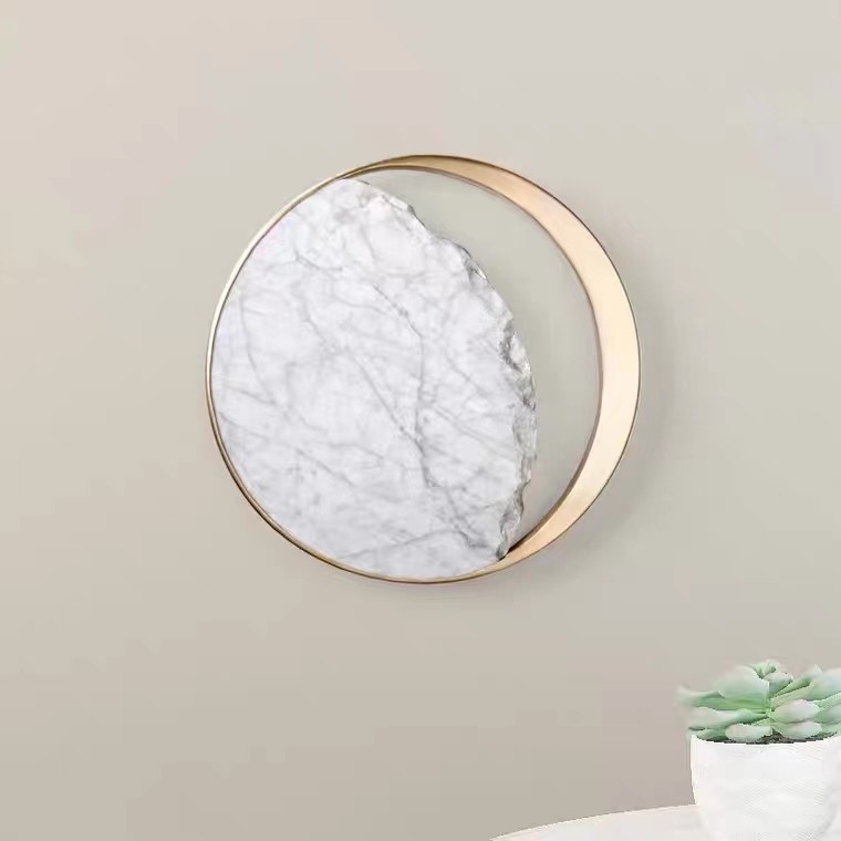 Luxury Design Indoor Decoration Living Room Staircase Modern LED Marble Wall Lamp