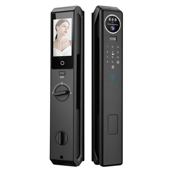 Quality S959Max Smart Door Lock with Fingerprint 3D Face Palm Recognition Card Key Code Multi-unlock Way for sale