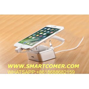 COMER smartphone shop display security desktop stand with charger and remote