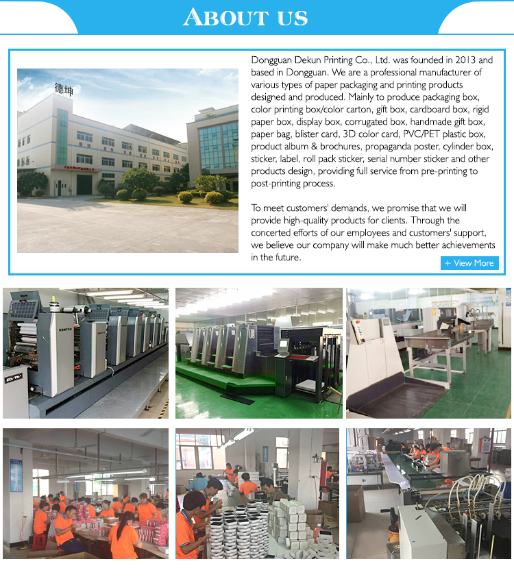 Corrugated Board Customized Printed Service Hot Stamping Finish by Dongguan Dekun Printing