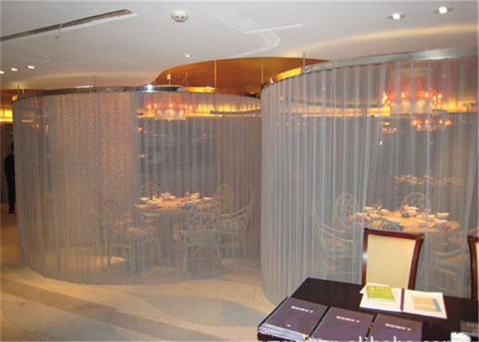 Paint Spray Metal Coil Drapery Curtain For Architects And Interior Designers