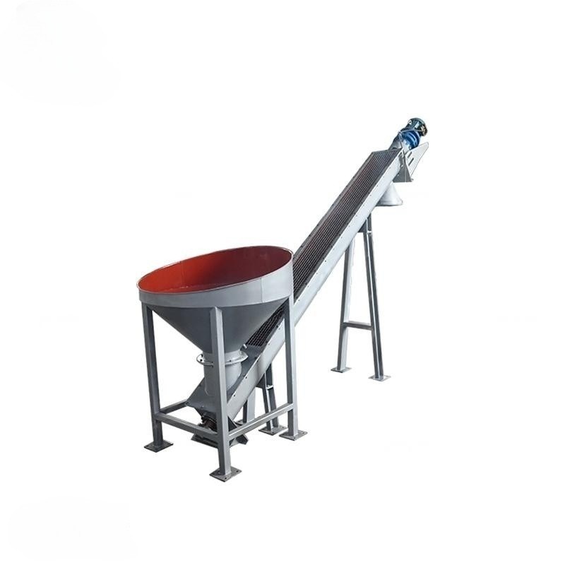 OEM Custom Conveying Plastic Grain Helical Ice Conveying Machinery Inclined Screw Conveyor
