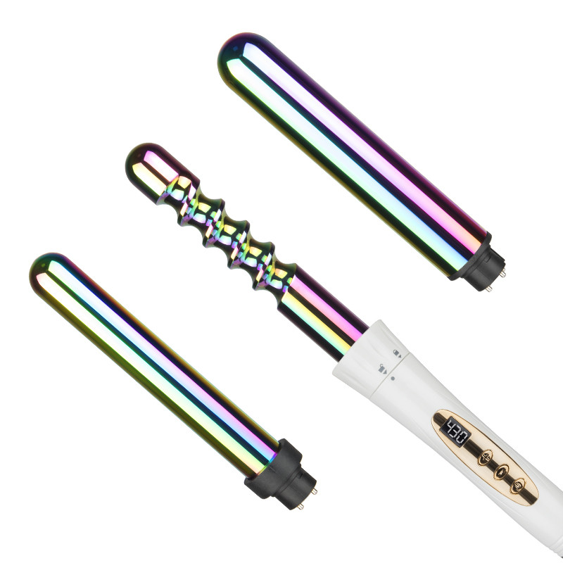 CETL Interchangeable Curling Iron Set , Ceramic 3 In One Curling Iron