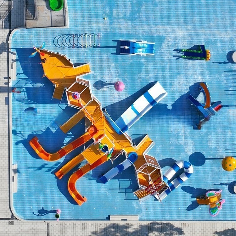 Fantasy Pirate Theme Water Park Playground for Kids and Adult