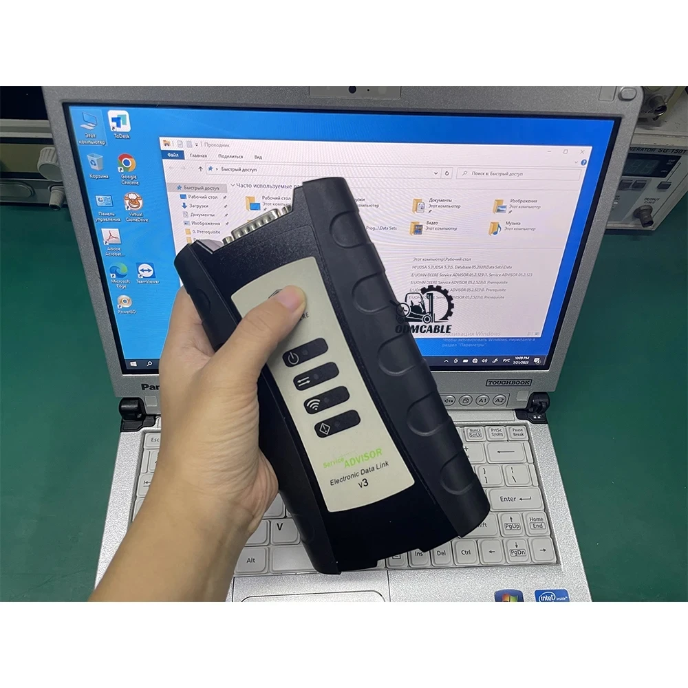 V5.3 Version Service EDL V3 Advisor Electronic Data Link Construction Agriculture Diagnostic Tool+CF C2 laptop