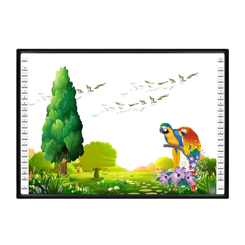Iron Sheet IR Interactive Whiteboard With Windows Operating System And USB Data Port School Educational Use Equipment Electronic IR interactive