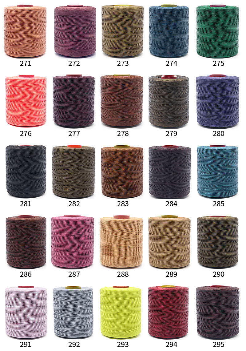 Diameter 2mm 400g Polyester Wax Bonded Braided Thread for Leather Sewing Thread 420D/16