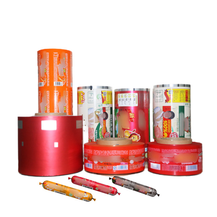 Sausage Packaging High Barrier PVDC Printed Packaging Films Sausage Casing PVDC Film For Sausage Packaging