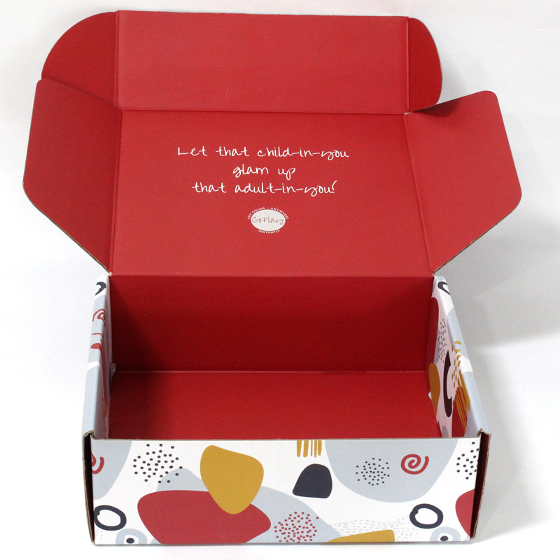 CMKY Embossing 250gsm UV Varnish Corrugated Paper Box