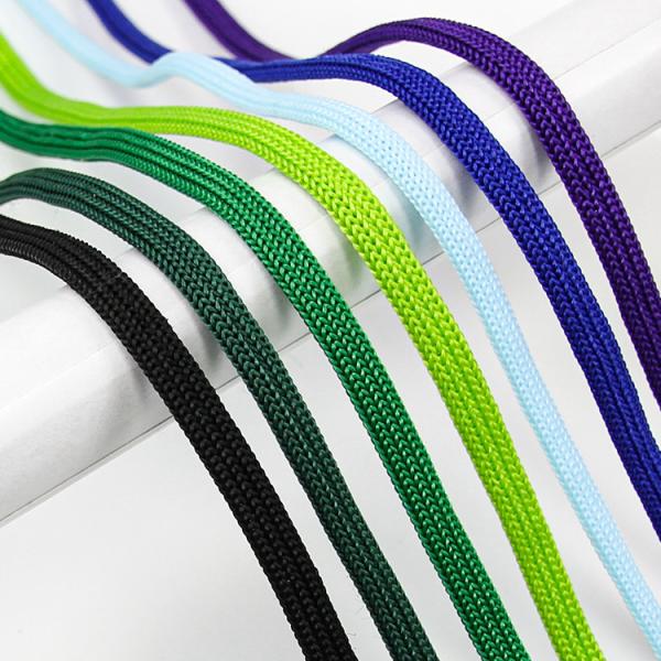 Purple Grey Black Reflective Shoe Laces Colored High Vision Flat Braided Nylon