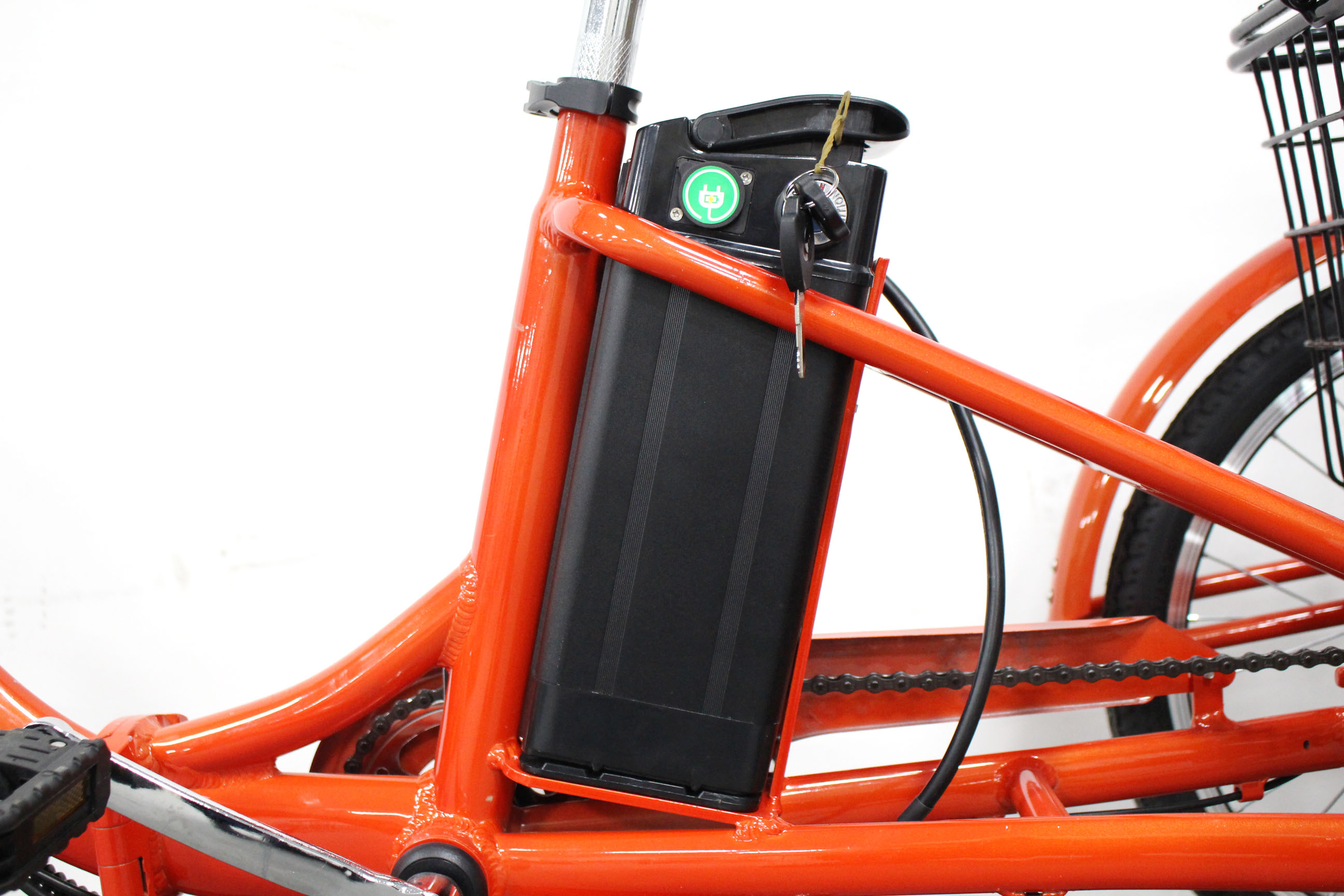Disc Brake 26*4.0 KENDA Tire Electric Tricycle With LCD Display And Foldable Design
