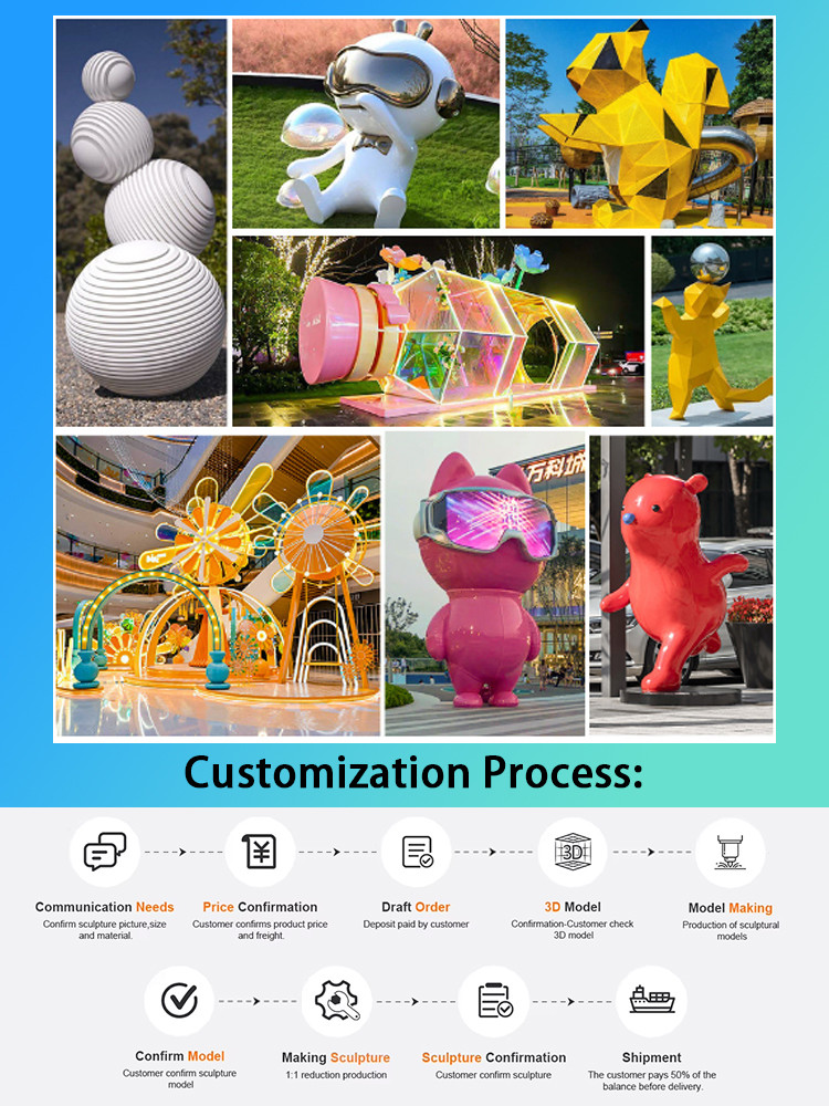 Large Custom Fiberglass Sculpture Artists Manufacturers For Shopping Malls
