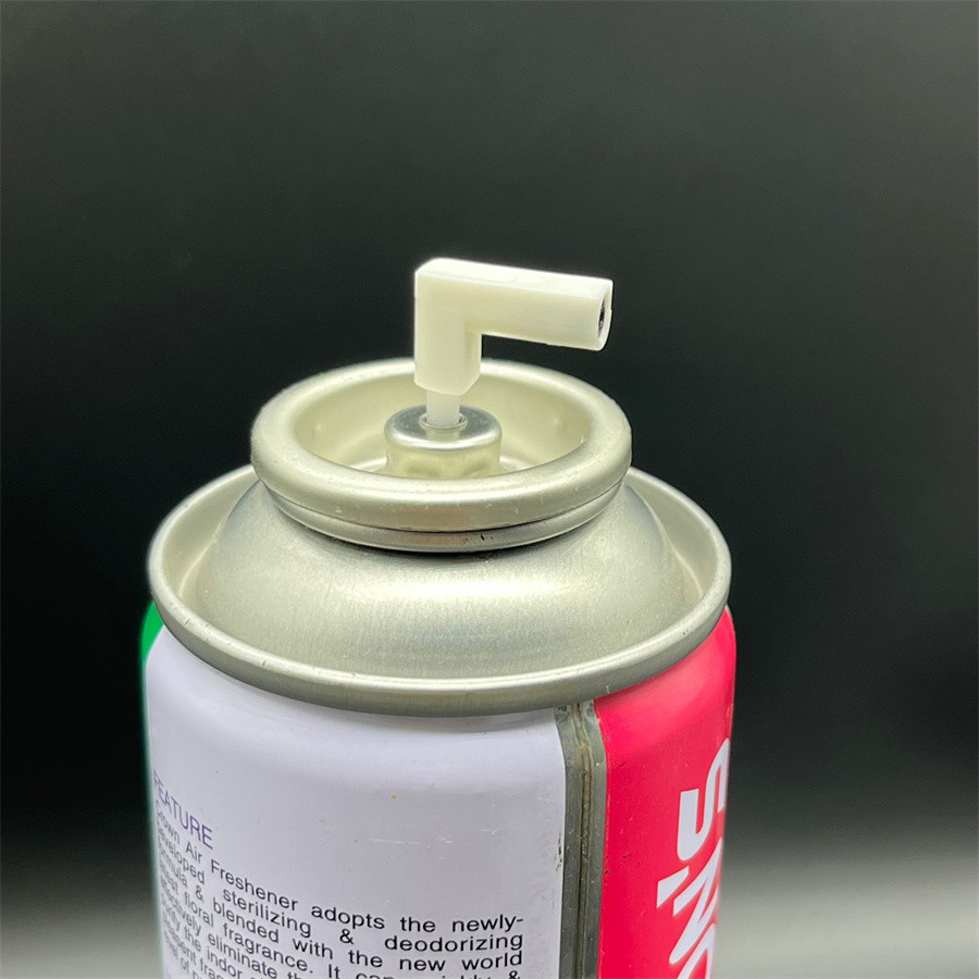 One Inch Dosing Valve with L Shape Actuator for Controlled Aerosol Dispensing – Suitable for Fragrance and Cosmetic Appl