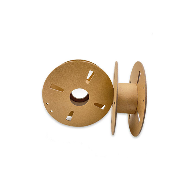  Custom Eco-Friendly Kraft Paper Wire Spool with Anti-Curl and UV Coating for Consumer Electronics Manufactures