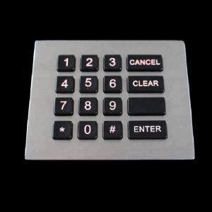 Vending Machine Backlit Numeric Keypad Customizable Layout Shake Proof