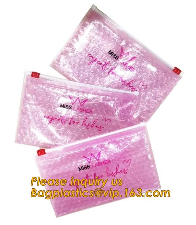 Custom Bubble Zip lockkk Packaging Bag Slider Padded Bag,Anti Shock Plastic PE Material Mailer Zip Lock Padded Bag /Slider