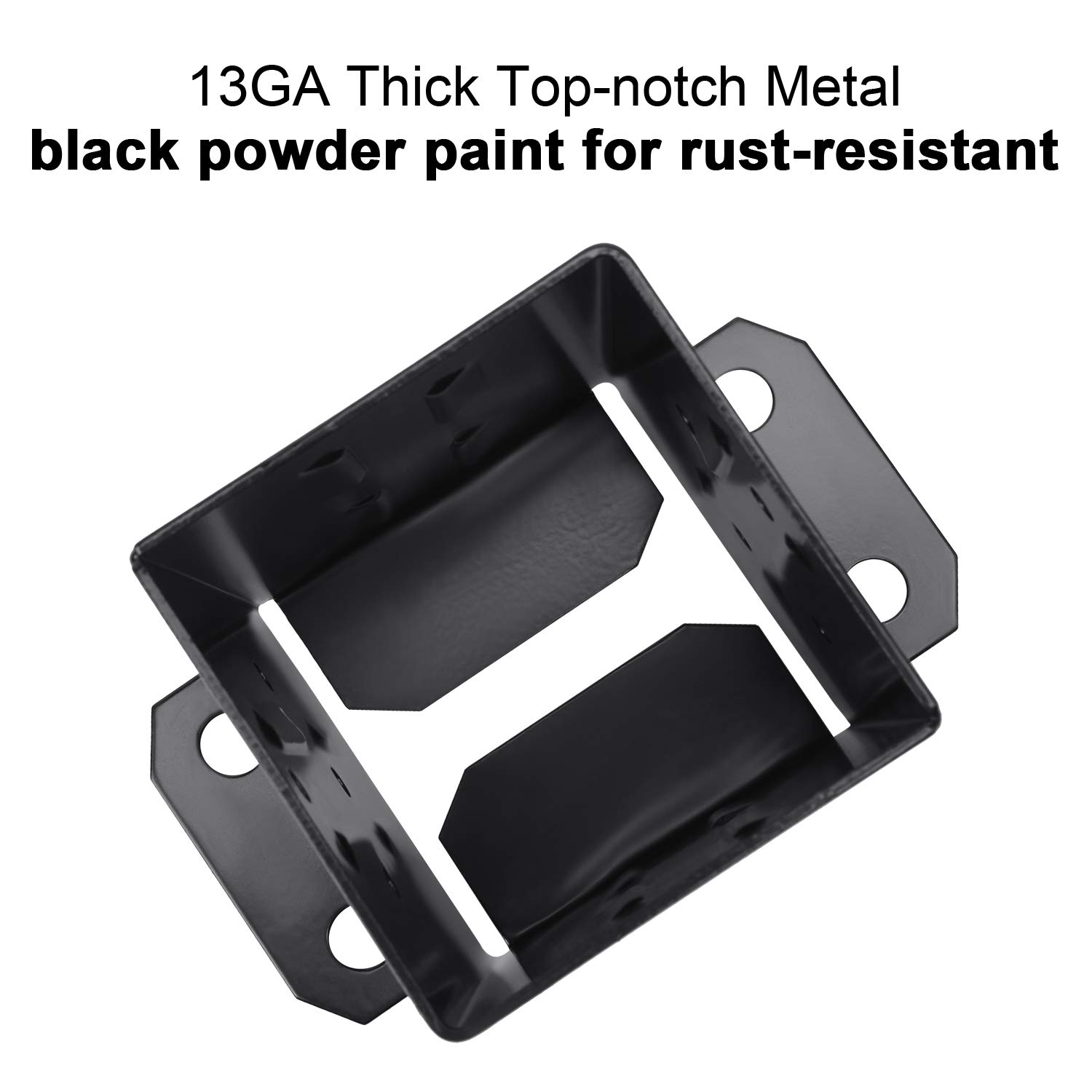 Standard Single-side Bracket Outdoors Design Space Saving Wood Post Base Metal Brackets