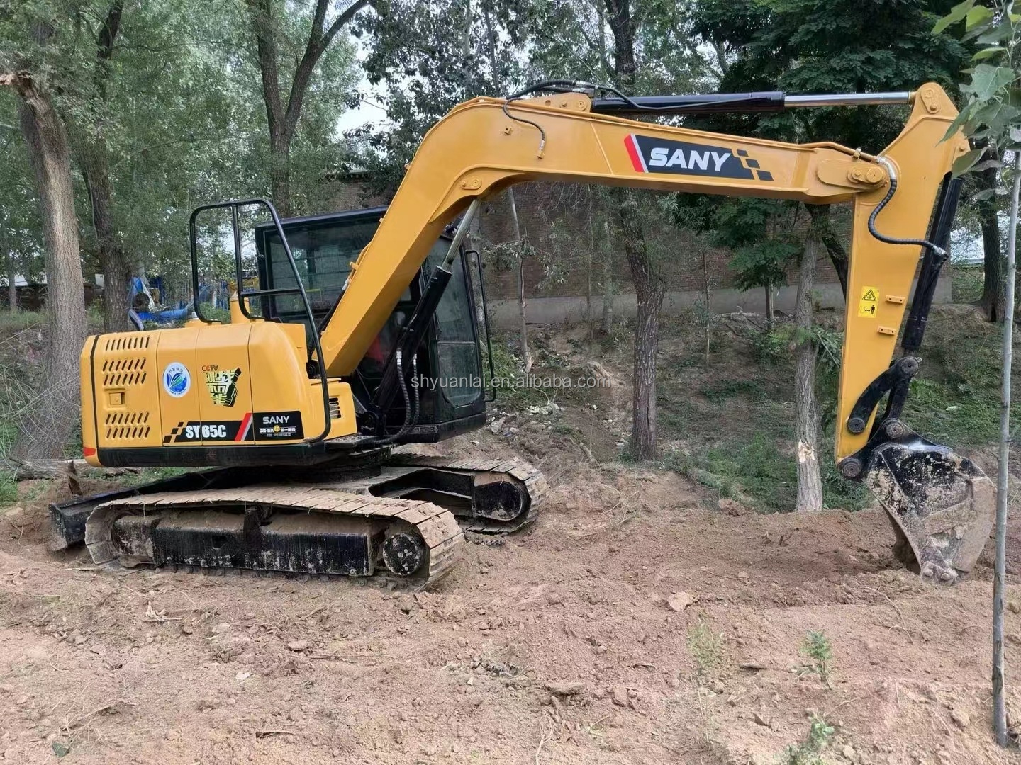 Low Working Sany Sy65c Used Excavator with Excellent Performance and Original Color