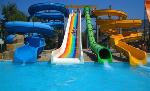 OEM Outdoor Water Park Fiberglass Water Slide For children 1 Person