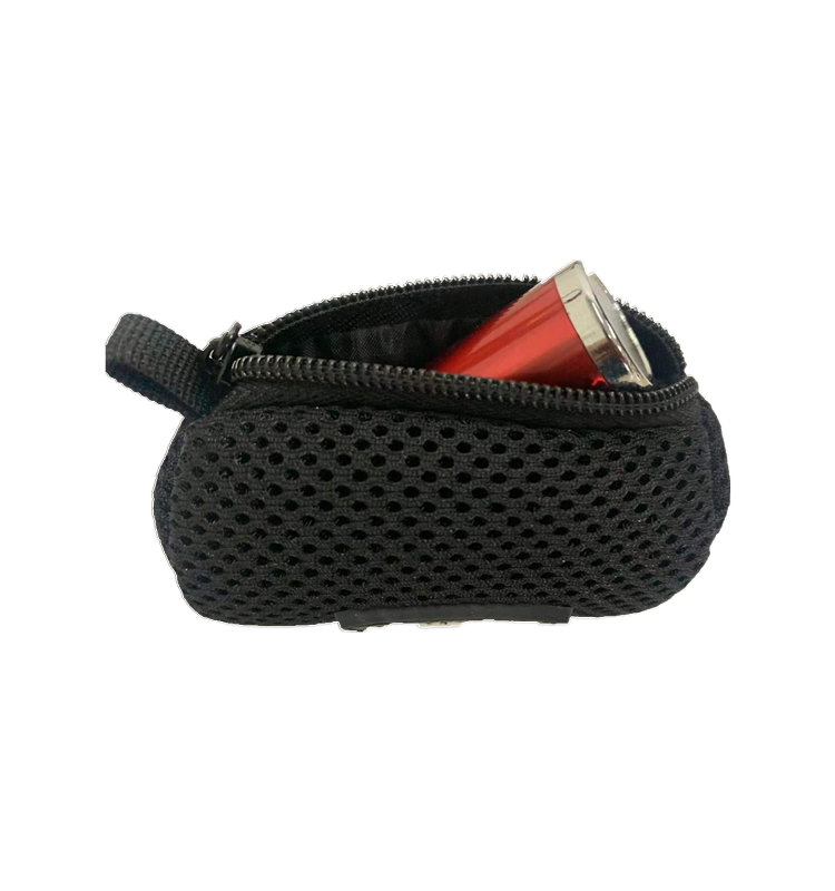 factory customize sandwich fabric net bag soft small mesh pouch portable storage pocket for power bank