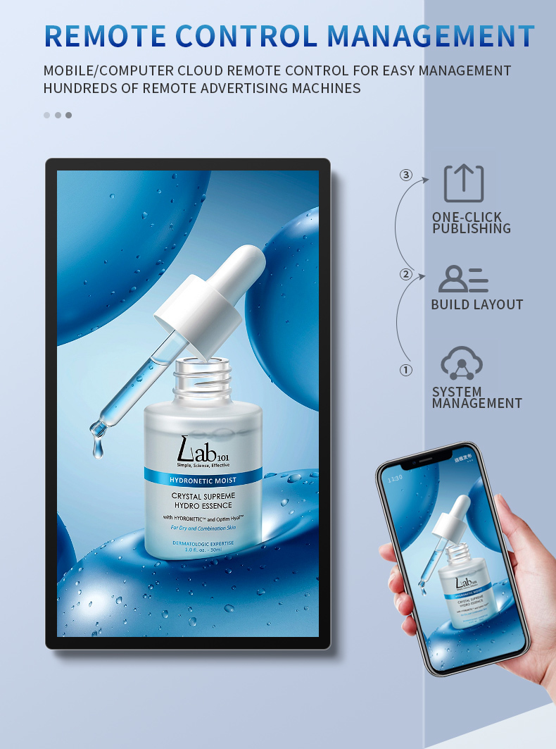 Android Advertising Player Cost-Effective Narrowcasting Wall Mount Digital Signage Display for Businesses & Retail Stores