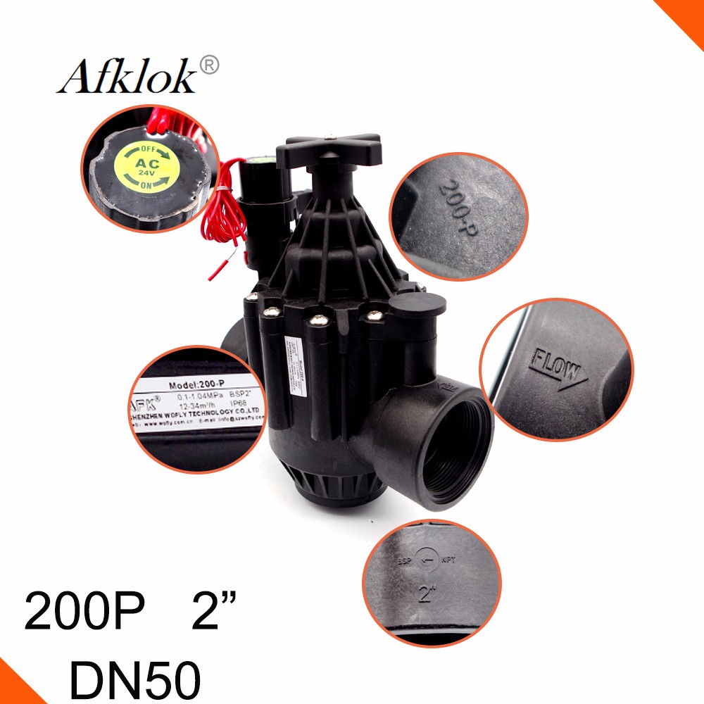 Diaphragm Magnetic Irrigation Solenoid Valve AC24V For Water