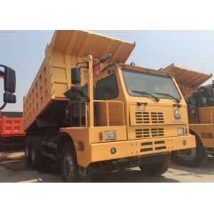 6X4 LHD Mining Tipper Dump Truck 371HP 70 Tons SINOTRUK HOWO For Mining Industry