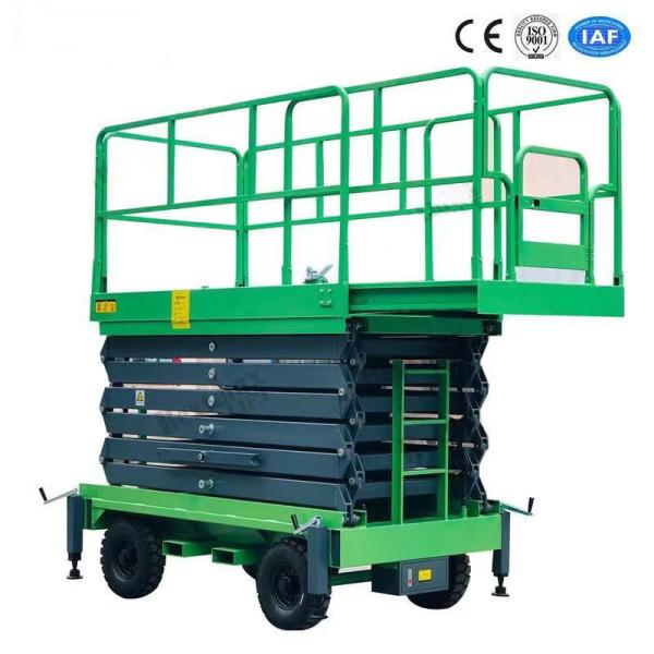 500Kg Loading Capacity Hydraulic Lift Platform 12m Height Mobile Scissor