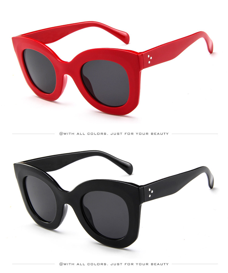 Butterfly Frame Sunglasses Fashionable Unisex Square Solaires