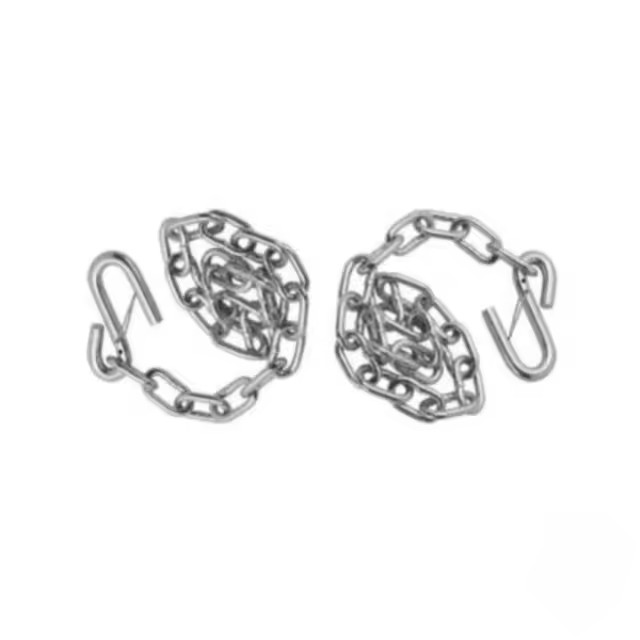 Blue and White Zinc Coated 5000 lbs Trailer Safety Chain with Customizable Options