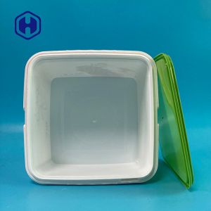 Custom Square 195mm 113OZ Cookie Biscuit IML Container