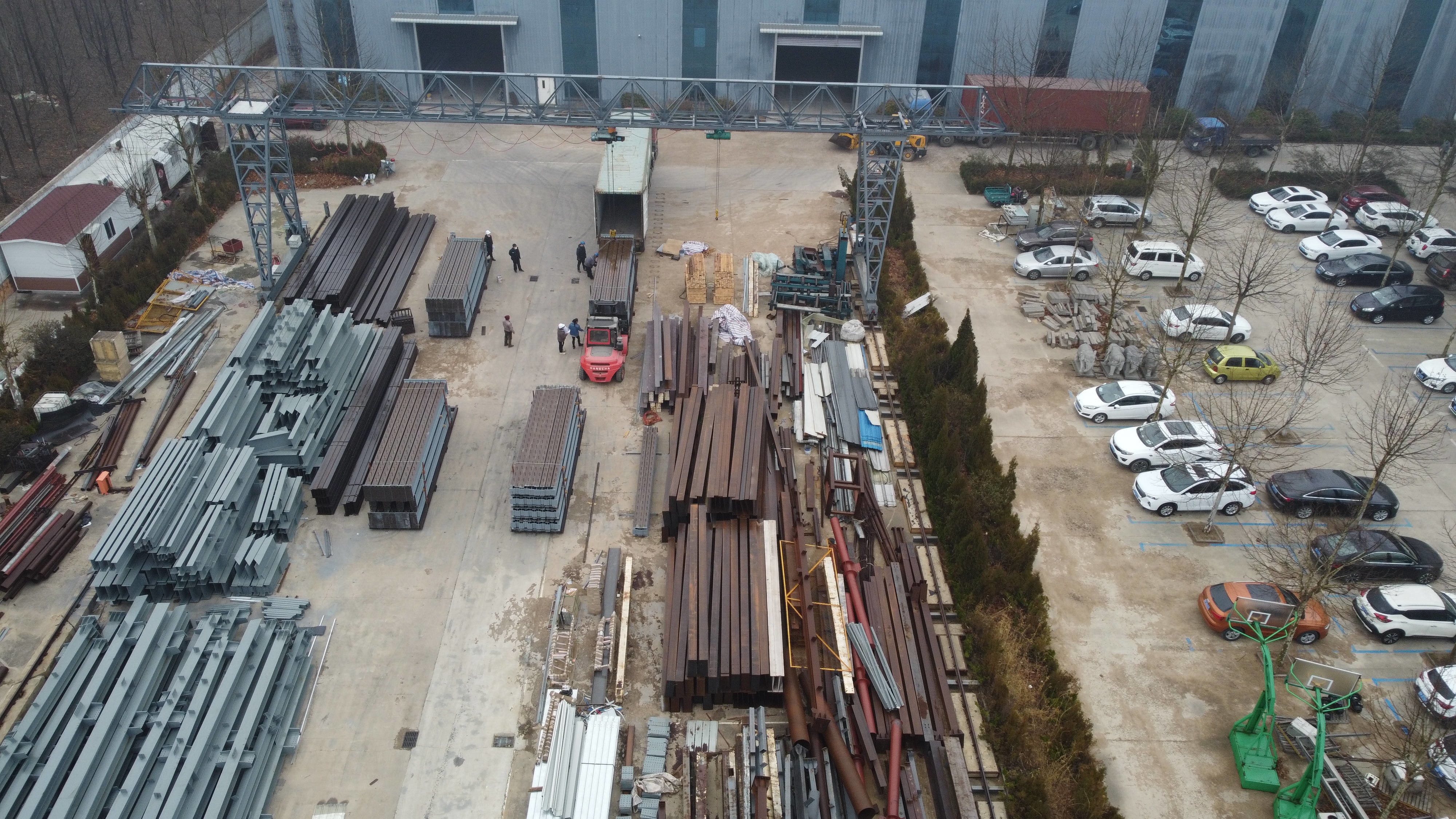 Prefabricated Light Metal Factory Building Steel Frame Construction Building Prefab Building Warehouse