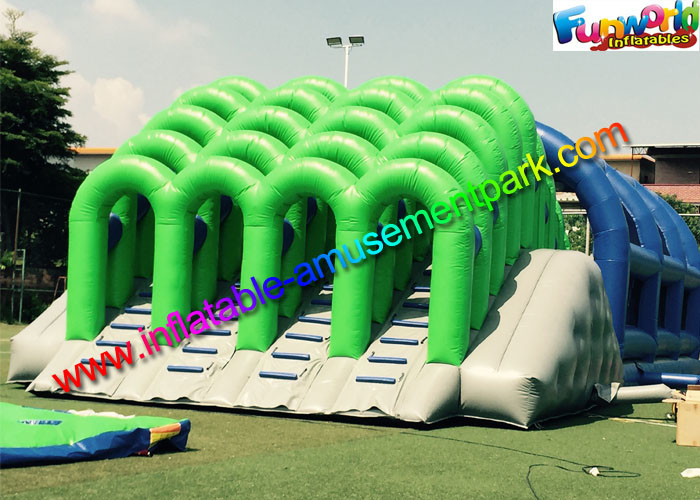 Fire Retardant PVC Inflatables Obstacle Course 5K Climbing Jumping Castle